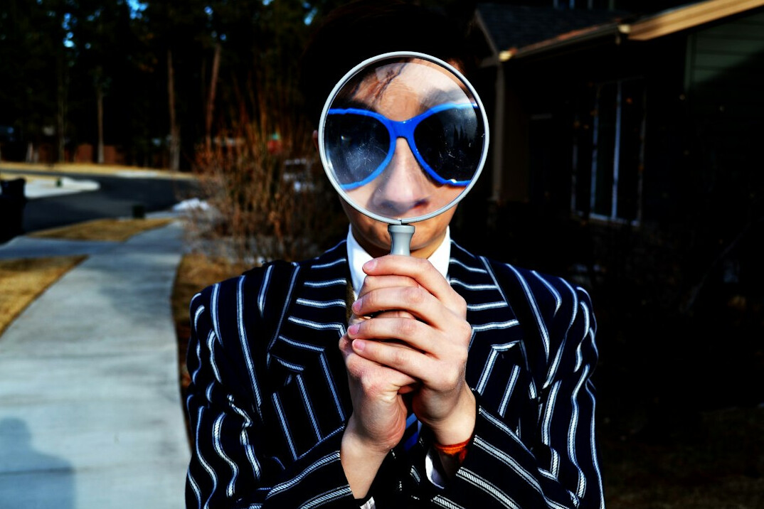 detective investigating clue